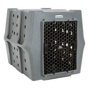 Dakota 283 Canine Rough and Tough Economy Pet Kennel, Heavy Duty Crate for Dogs and Cats with Ventilation Holes, Intermediate, Dark Granite - 1 of 4