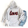 Simply Sage Market Women's Graphic Hoodie Buffalo Plaid Love - 2 of 2
