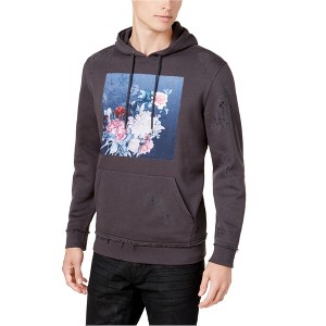 I.N.C International Concepts Mens Floral Hoodie Sweatshirt, Grey, Medium - 1 of 1