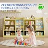 AZL1 Life Concept Decorative Bookshelf Four Tier Kids Book Shelf Wooden Book Display Organizer for Children Using, Yellow, 35.5"*15.8"*31.5" - 4 of 4