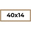 PosterPalooza | 40x14 Wood Antique Frame with UV Acrylic, 4 Finishes: Bronze, Gold, Silver, and Black - 2 of 4