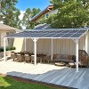 CLIHOME 20 ft. x 10 ft. Polycarbonate Patio Cover Hardtop Gazebo Outdoor Aluminum Pergola For Garden, Patio, Backyard - 4 of 4