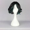 Unique Bargains Women's Halloween Curly Wigs 12" Black with Wig Cap Short Hair - 2 of 4