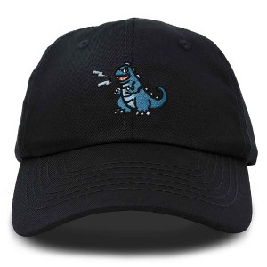 Dalix Giant Lizard Kaiju Embroidered Cotton Dad Hat Baseball Cap Adjustable Glow in the Dark Mens - 1 of 4