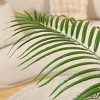 DR.Planzen UV Resistant 6-7FT Artificial Palm Tree with White Tall Planter, Big Pre Potted Fake Palm Plants for Indoor Outdoor Office House Decor - 3 of 4