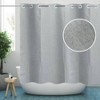 No Hook Shower Curtain Linen Style 76 Inches Heavy Duty Cloth Washable Bathroom 72x76 Inches No Hooks Needed - 3 of 4