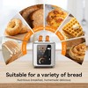 WHALL 2 Slice Toaster, Bread Toaster,  Toasters 2 Slice, Stainless Steel Toaster, Wide Slot Toaster, Bagel Toaster, - 4 of 4