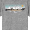 Adventure Society Grand Teton Wyoming Men's Heather Gray T-Shirt - 2 of 3