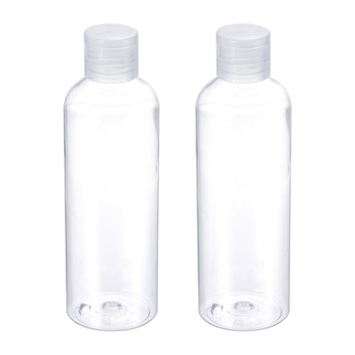Unique Bargains Refillable Plastic Travel Bottle Containers with Funnel 2 Pcs