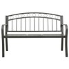 Garden Bench Grey Powder-coated steel Medium Durable - 3 of 4