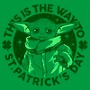 Juniors Womens Star Wars: The Mandalorian St. Patrick's Day Grogu This is the Way T-Shirt - 2 of 4