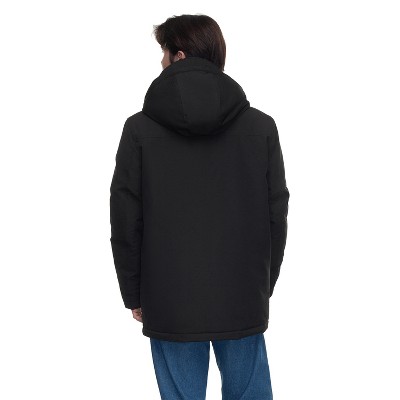 Rokka&Rolla Men's Parka Jacket Winter Coat with Fleece Hood-Black, size X Large — фото 2