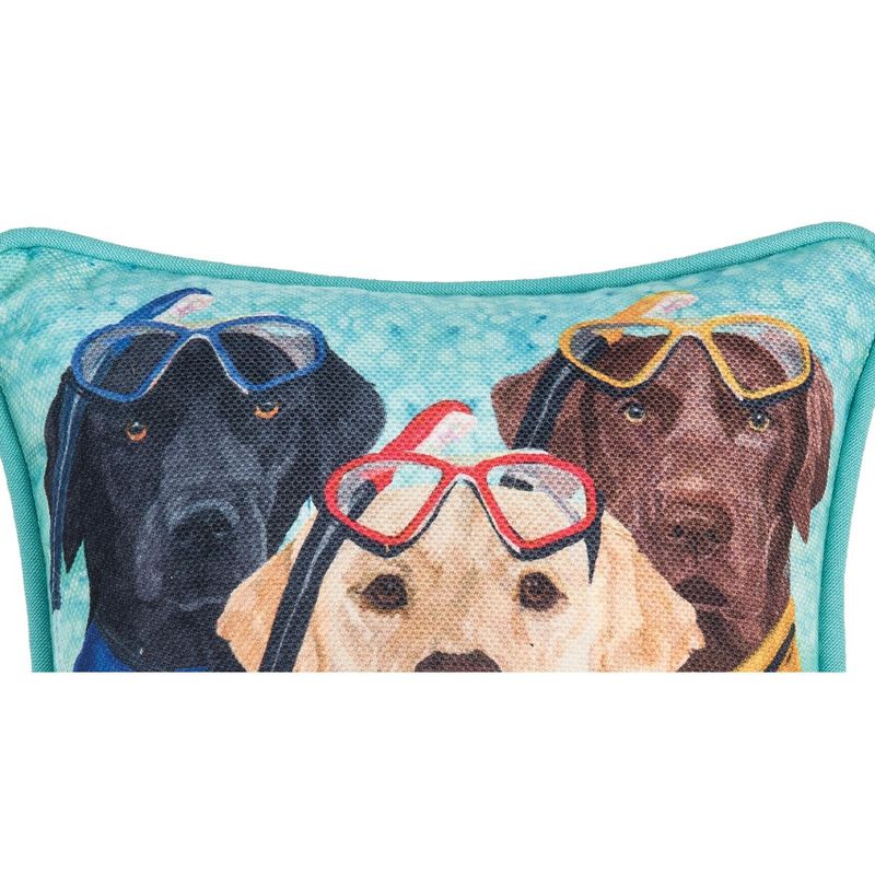 C&F Home 8" x 8" Snorkel Dog Petite Printed Throw Pillow, 2 of 5