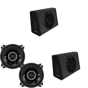 Kicker (2) 11PT250 Powered Enclosure & 43DSC404 4" Bundle - 1 of 4