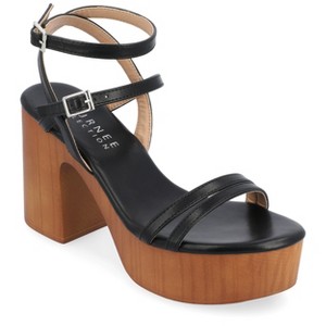 Journee Collection Womens Emerynn Platform Clog Multi Strap Sandals - 1 of 4