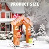 Racxily 8FT Tall Christmas Gingerbread Inflatable - Blow Up Yard Decor with LED Lights, Electric Blower, Secure Stakes & Storage Bag - 2 of 3