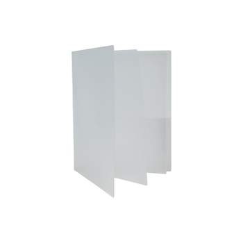 Jam Paper 4-pocket Heavy Duty Folders Clear 2/pack (389mp4cl) 389mp4cl ...