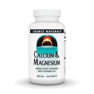 Calcium/Magnesium Chelate 250mg/125mg by Source Naturals, Inc.  -  100 Tablet - 1 of 3