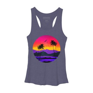 Women's Design By Humans The Color of Paradise By clingcling Racerback Tank Top - 1 of 3