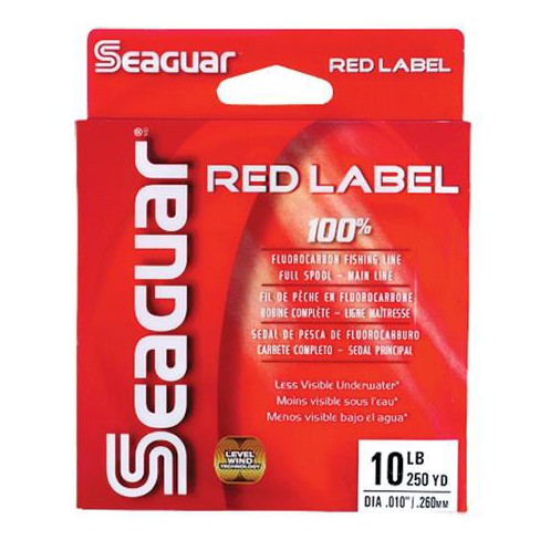 Seaguar Red Label 100% Fluoro 200yd 10lb 10rm250 : Target