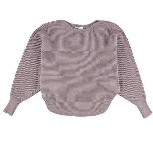 bar III Womens Ribbed Pullover Sweater - 1 of 2