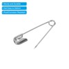 Unique Bargains Metal DIY Blankets Crafts Brooch Making Home Sewing Nickle Plated Safety Pins 400 Pcs - 4 of 4