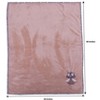 Bacati - Owls Beige with Grey Border Embroidered Baby Plush Blanket - 3 of 3