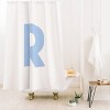 Deny Designs April Lane Art Block Monogram Shower Curtain - 2 of 3