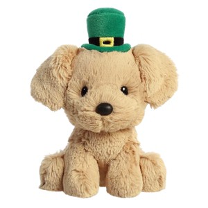 Aurora Small Golden Lab St. Patrick's Day Whimsical Stuffed Animal Brown 6" - 1 of 4