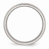 Black Bow Jewelry Stainless Steel Beaded Edge 6mm Polished Comfort Fit Band - 2 of 4