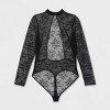 Women's Allover Lace Lingerie Bodysuit - Auden™ Black - 2 of 2