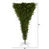 Nearly Natural 8-ft Sun Valley Spruce Upside Down Artificial Christmas Tree with 850 Warm White (Multifunction) LED Lights and 1747 Bendable Branches - 2 of 4