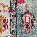 light blue/fuchsia