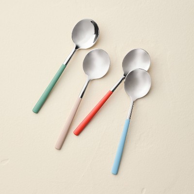 Set of 4 Contrast Handle Serving Spoons - Hearth & Hand™ with Magnolia