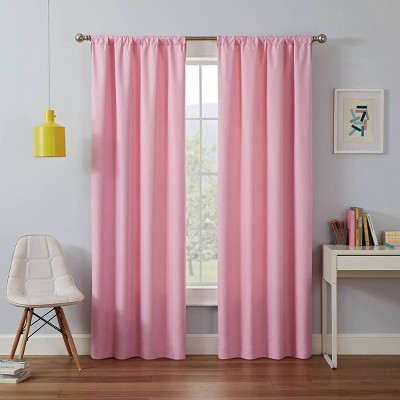 42"x54" Kendall Blackout Thermaback Curtain Panel Blush - Eclipse My Scene