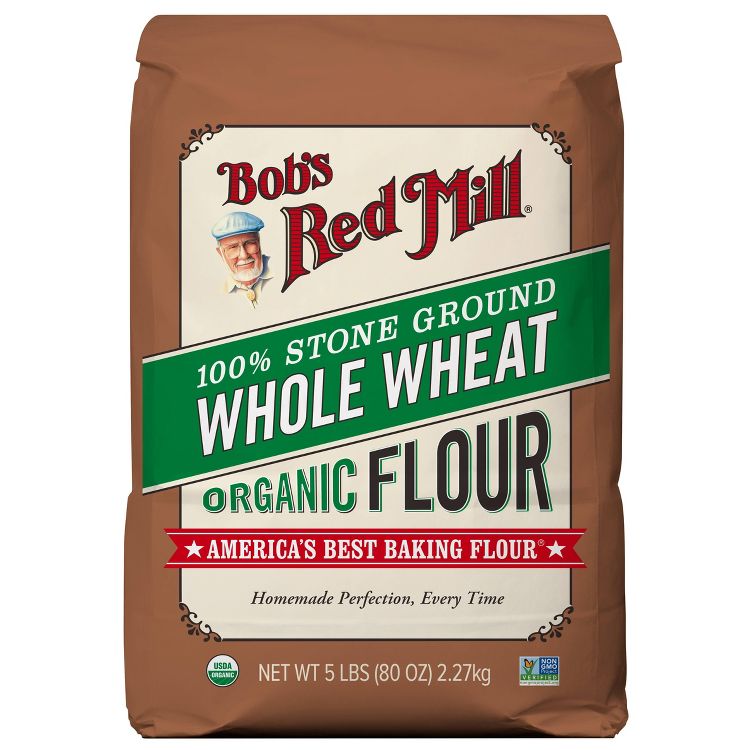 Bob's Red Mill Organic Whole Wheat Flour - 5lbs, 1 of 6