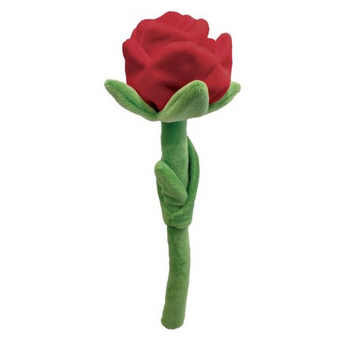 Foufit Hide 'n Seek Florals Plush Rose Valentine's Toy For Dogs - Red ...