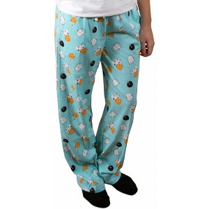 Pavilion Gift Company - Cookies and Milk - XS Light Blue Lounge Pants - Pajama Bottoms - 1 of 4