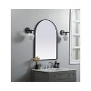 Elegant Lighting Metal Frame Arch Mirror 27x36 Inch in Black - 3 of 4