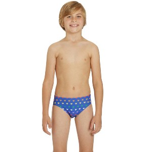 Sporti Rainbow Heart Brief Swimsuit Youth (22-28) - 1 of 4