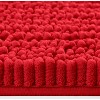 Home Mart Goods Red Soft Cozy Plush Chenille Contour Bath Mat Bathroom Rug - 2 of 4