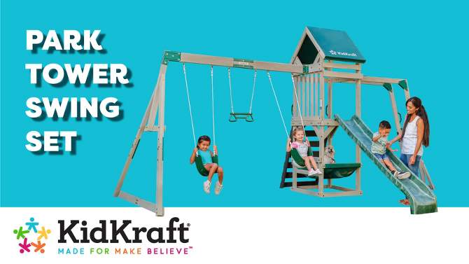 KidKraft Park Tower Swing Set, 2 of 10, play video