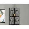 Monarch Specialties Bookshelf Bookcase Etagere Corner 4 Tier 62InchH Office Bedroom Metal Laminate Brown Black Contemporary Modern - 4 of 4
