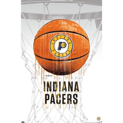 Trends International NBA Indiana Pacers - Drip Basketball 21 Framed Wall Poster Prints