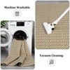 Large Modern Printed Accent Carpet with Non-Slip Backing, Non-Shedding Contemporary Woven-Style Indoor Floor Carpet - 2 of 4