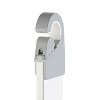 Two Tier Large Aluminum Shower Caddy with Clear Baskets White - Bath Bliss: Rustproof Hanging Organizer, Bathroom Rack - 4 of 4