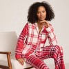 Lands' End Women's Long Sleeve Print Flannel Pajama Top - 4 of 4
