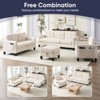 Mjkone 76" Comfort L-Shaped Sectional Sofa Set,Corduroy 3-Seater with Moveable Storage Ottoman/Loveseat/Single Sofa Couch - 2 of 4