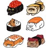 Junior's Design By Humans Sushi Persian Cat By huebucket T-Shirt - 2 of 3