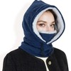 Anna-Kaci Women's Fleece-Lined Hooded Neck Warmer with Adjustable Drawstrings for Full Coverage and Winter Protection - 3 of 4